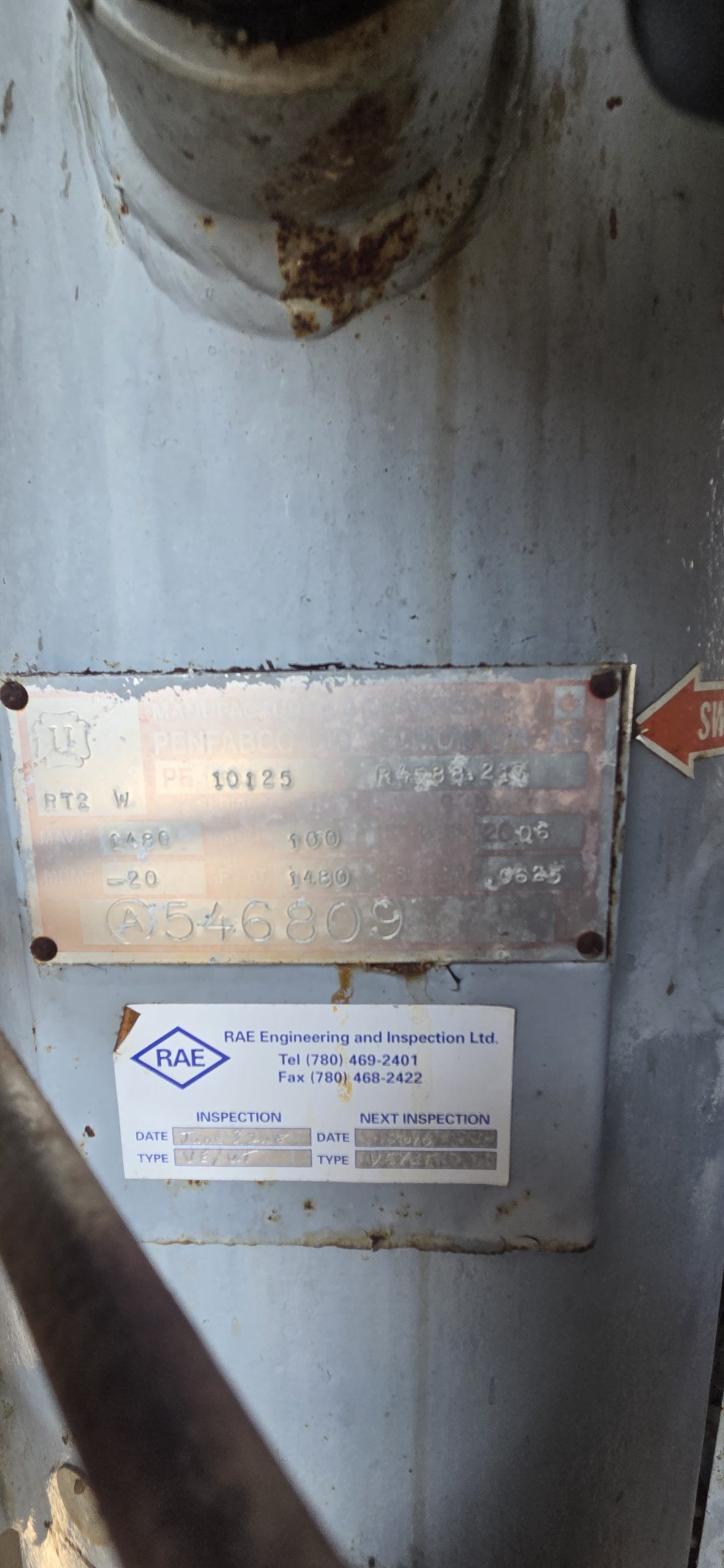 16 x 7'6 1480 PSIG Vertical Separator W/ DW Tank - Image 4