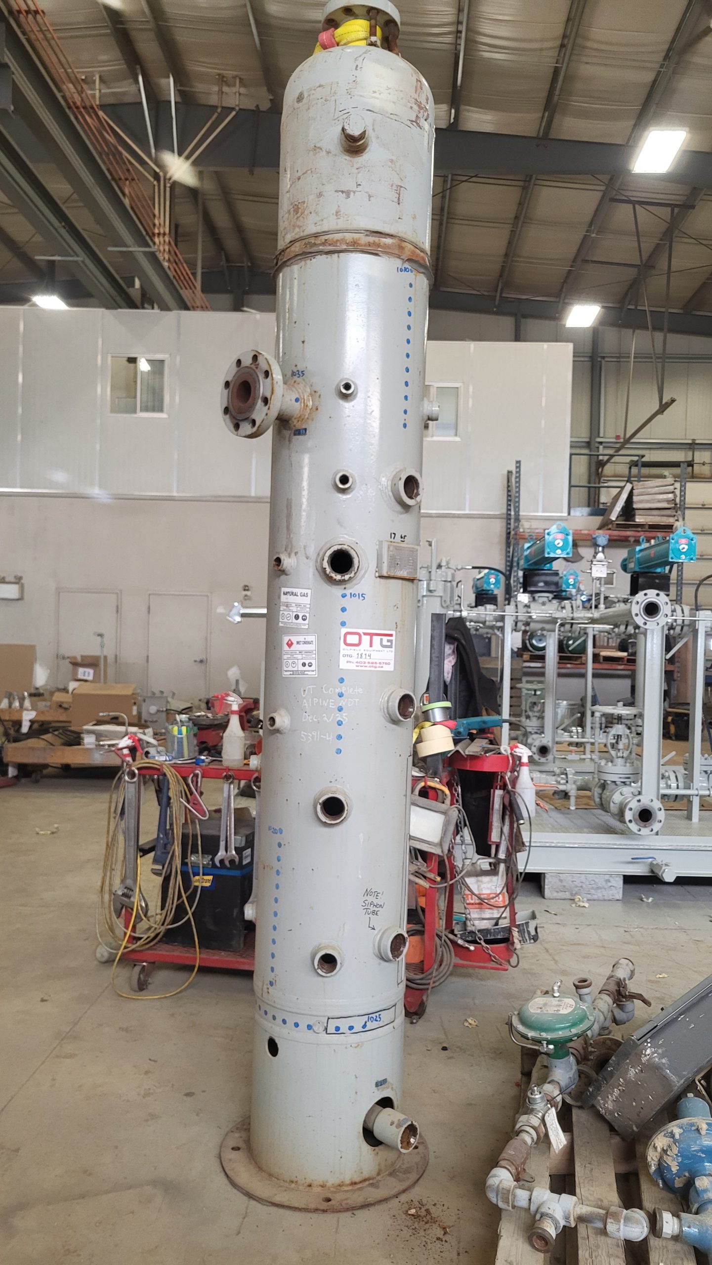 16" x 7' 6" 1480 psi Sweet Separator Vessel
