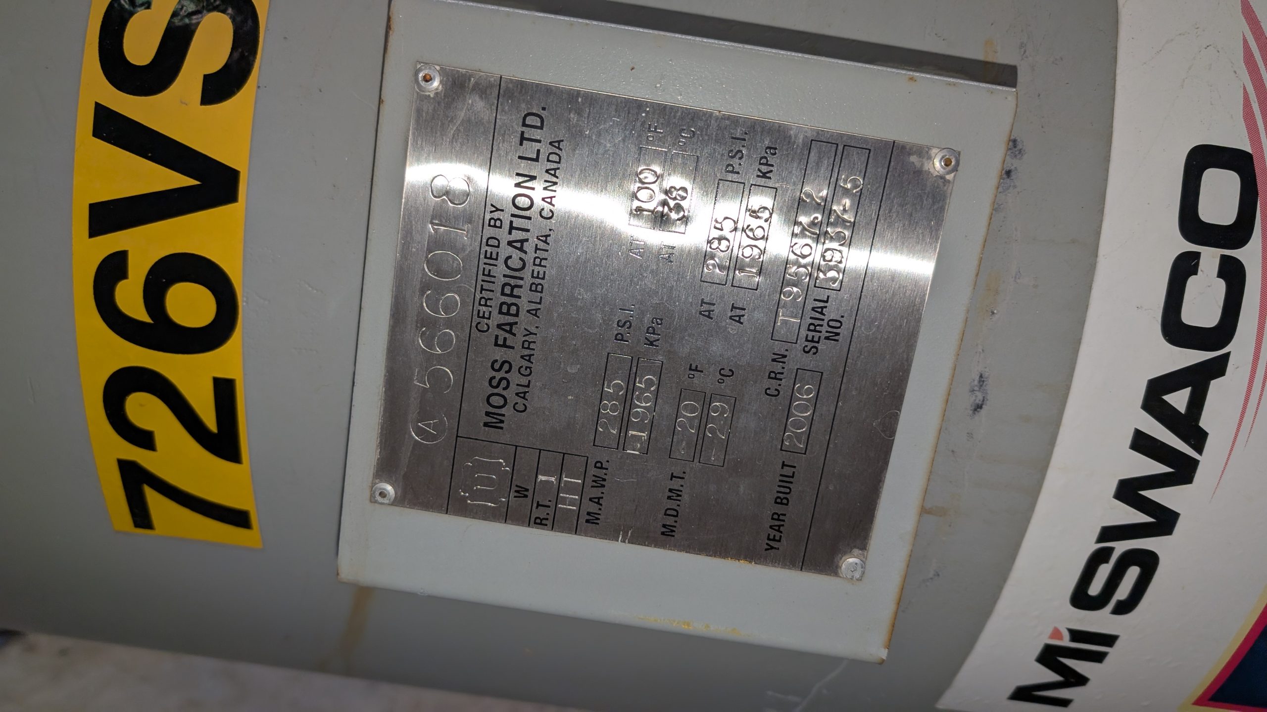 18 x 7'6 285 psi Sulfatreat Vessel - Image 3